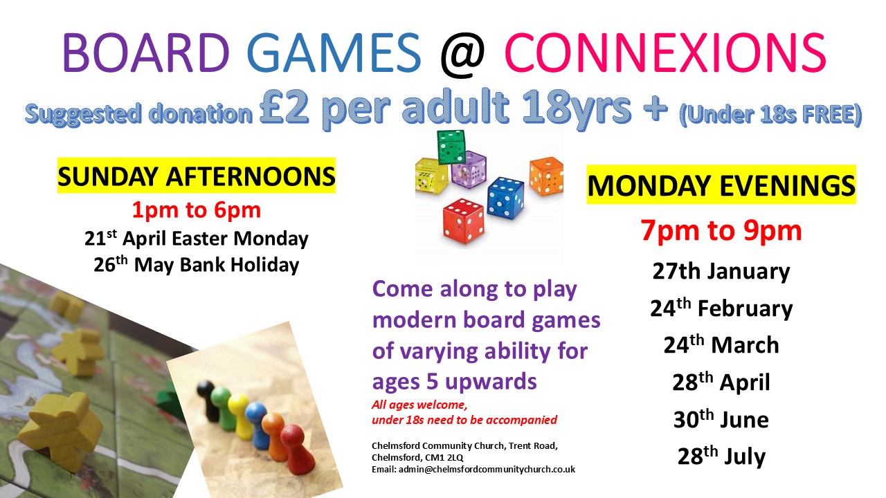 BOARD GAMES at CONNEXIONS