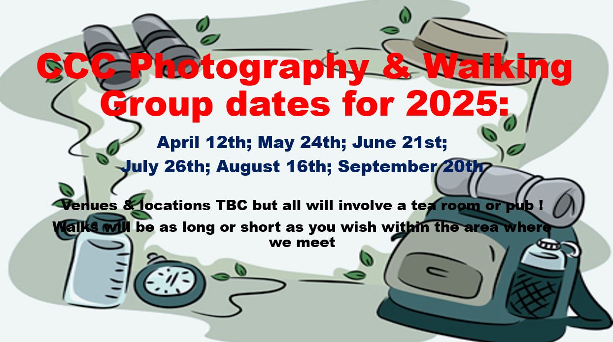 Photo and Walk Dates 2025